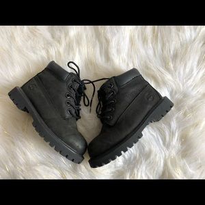 All Black Toddler Timberlands